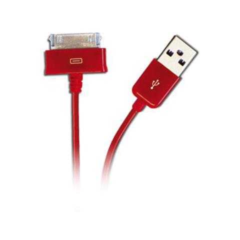 1m USB A - Dock per Samsung Galaxy Tab, M / M, 480 Mbit / s, Rosso - Foto 2